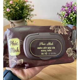 Sét 1-3 Gói Khăn Ướt Bao Sái Hương Trầm Phúc Minh ,Khăn Ướt Lau Ban THờ Cao Cấp 2