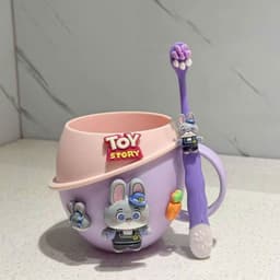 cốc Đánh Răng Kèm Bàn Chải Hoạt Hình Kiddy Cho Bé Siêu Dễ Thương 4