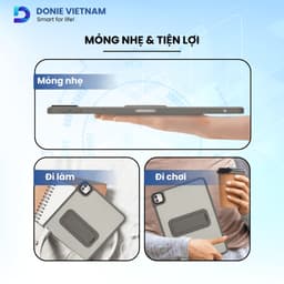 Bao da iPad chống va đập có chân đế xoay ngang dọc cho Pro/ Air/ Mini đủ dòng DonieVietnam P20 8