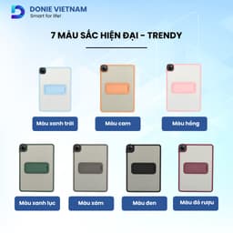 Bao da iPad chống va đập có chân đế xoay ngang dọc cho Pro/ Air/ Mini đủ dòng DonieVietnam P20 9