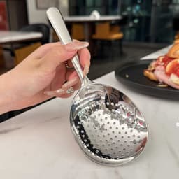 Bộ Dụng Cụ Nhà Bếp 2 Thìa Inox - 1 Muỗng Trơn và 1 Muỗng Thủng Bằng Inox Cao Cấp Bền Đẹp, Chắc Chắn aleee VINBEO -[AL06] 4