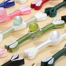 (Combo 5/10 Chiếc) Nút Áo Cúc Tàu Đuôi Phi Yến Đính Ngọc Cao Cấp Thắt Thủ Công Trang Trí Sườn Xám, Áo Dài Cách Tân 2