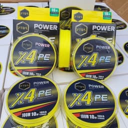 Dây Dù câu cá PE X4 POWER Vàng 100m Tải Cá Cực Khủng. 1