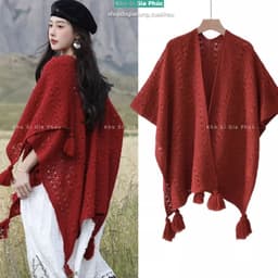 Khăn ren đỏ Boho – Điểm nhấn hoàn hảo cho Outfit hè 1