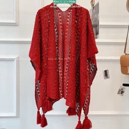 Khăn ren đỏ Boho – Điểm nhấn hoàn hảo cho Outfit hè 3
