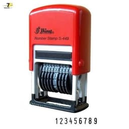 Dấu 9 số xoay Shiny S-449 (S449) ký tự cao 4mm 2