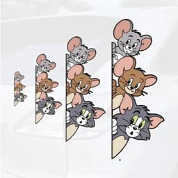 King Decal Decal Tôm&Jeery Dễ Thương Trang Trí Xe Máy, Ô Tô, Xe Tải 4