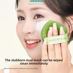 Bông rửa mặt mềm mại và thân thiện với da, tạo bọt nhanh, làm sạch sâu, sạch sẽ và vệ sinh 7