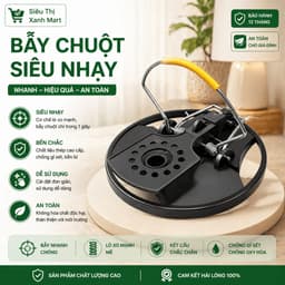 AMIZIN Bẫy Chuột Siêu Nhạy Lò Xo Mạnh, Bẫy Chuột Thép Không Gỉ, Dụng Cụ Diệt Chuột Hiệu Quả Tại Nhà AMIZIN 1