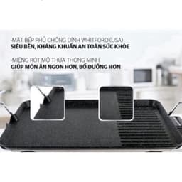 Bếp nướng điện không khói SHD4607 BẢO HÀNH 12 THÁNG, Bếp nướng điện 1500w Hàng Chính Hãng 4
