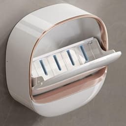 Hộp Đựng Xà Phòng Chống Thấm Nước Không Đục Lỗ, Lật Dán Tường Có Khay Thoát Nước 【Nhận Sỉ】 4