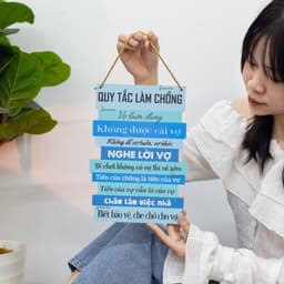 Bảng Gỗ Quy Tắc Gia Đình Siêu Hot, Tranh Gỗ Treo Trang Trí Nhà Của, Gia Đình [Đủ Size] 3