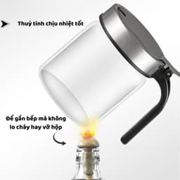 Hũ Đựng Gia Vị Thủy Tinh 300ml Có Tay Cầm Kèm Muỗng Inox Nắp Kín Chống Ẩm Mốc Tiện Lợi Cho Nhà Bếp 2