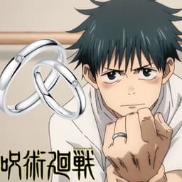 Nhẫn Cặp Yuta Okkotsu Và Rika Jujutsu Kaisen Chú Thuật Hồi Chiến Cosplay Anime Đủ Các Size 5