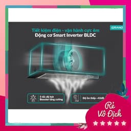 Máy Hút Mùi Âm Tủ GrandX H70F79G | Động Cơ Smart Inverter BLDC | Thiết Kế Hiện Đại, Bảo hành 3 năm 5