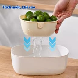 [HOT] Hộp Đựng Đồ Ăn Vặt 2 Lớp LEMON Tết 2026,Rổ Đựng Trái Cây,Hướng Dương Nhỏ Gọn 2 Tầng,Thoát Nước 5602 6
