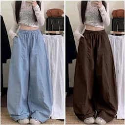 Quần Suông Kaki Thun Hè Dáng Suông Tôn Dáng 2 phân lọai Chiều Dài 95-100cm 2