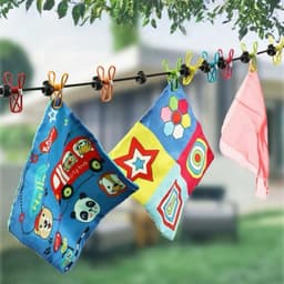 Dây Phơi Đồ Co Giãn 1.8 ĐẾN 3.5m, Móc Treo Quần Áo Tiện Lợi 12 Kẹp Chống Gió 6