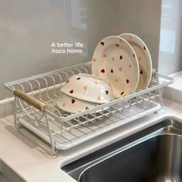 Kệ Để Bát Đĩa Đa Năng Với Khay Hứng Nước, Giá Để Vung, Tiết Kiệm Không Gian Bếp(05) 2