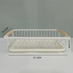 Kệ Để Bát Đĩa Đa Năng Với Khay Hứng Nước, Giá Để Vung, Tiết Kiệm Không Gian Bếp(05) 6