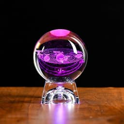Đèn Ngủ Quả Cầu Pha Lê 3D Thủy Tinh Phát Sáng Trang Trí, Quà Tặng Đế Thủy Tinh 5