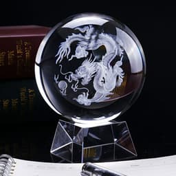 Đèn Ngủ Quả Cầu Pha Lê 3D Thủy Tinh Phát Sáng Trang Trí, Quà Tặng Đế Thủy Tinh 8