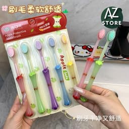 Set 5 Chiếc Bàn Chải Hình Quả Táo Siêu Dễ Thương 4