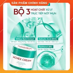 Kem gom cồi mụn Acnex Cream Dr Lacir giúp ngừa mụn, dịu da, giảm thâm mụn 25g 3
