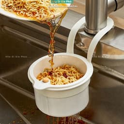 Giỏ lọc treo bồn rửa , Bộ lọc rác nhà bếp nắp dưới có thể mở sáng tạo, có thể tháo rời Dễ dàng làm sạch Túi đựng 2