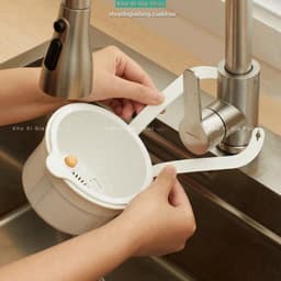 Giỏ lọc treo bồn rửa , Bộ lọc rác nhà bếp nắp dưới có thể mở sáng tạo, có thể tháo rời Dễ dàng làm sạch Túi đựng 3