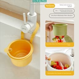 Giỏ lọc treo bồn rửa , Bộ lọc rác nhà bếp nắp dưới có thể mở sáng tạo, có thể tháo rời Dễ dàng làm sạch Túi đựng 1