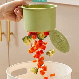 Giỏ lọc treo bồn rửa , Bộ lọc rác nhà bếp nắp dưới có thể mở sáng tạo, có thể tháo rời Dễ dàng làm sạch Túi đựng 7