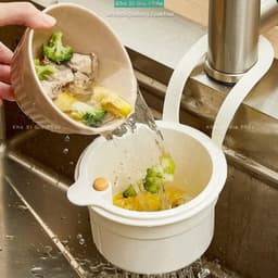 Giỏ lọc treo bồn rửa , Bộ lọc rác nhà bếp nắp dưới có thể mở sáng tạo, có thể tháo rời Dễ dàng làm sạch Túi đựng 8
