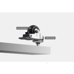 Bộ Bánh Xe Cho Bàn Nâng Hạ HyperWork Size M8/M10 (Tải Trọng 120kg) - Khóa Bánh Chống Xước Sàn 4