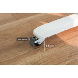 Bộ Bánh Xe Cho Bàn Nâng Hạ HyperWork Size M8/M10 (Tải Trọng 120kg) - Khóa Bánh Chống Xước Sàn 9