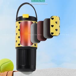 Bình Nước Giữ Nhiệt, Cốc Uống Giữ Nhiệt Di Động Bằng Thép Không Gỉ 304, Dung Tích Lớn 710ML Chống Rò Rỉ 8