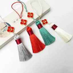 (Combo 5/10) TUA RUA CHỮ PHƯỚC CHỈ ĐỎ MINI - Dây Treo Đồng Tâm May Mắn Trang Trí Tết Cổ Trang Nhiều Màu Sắc 4