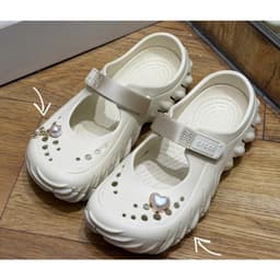 Dép Crocs Echo Mary Jane Clog Cotton Candy 1