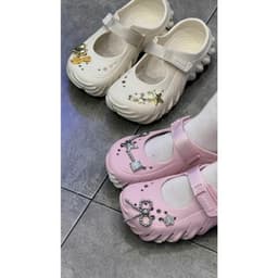 Dép Crocs Echo Mary Jane Clog Cotton Candy 3