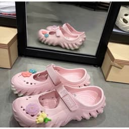 Dép Crocs Echo Mary Jane Clog Cotton Candy 7