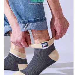 Sét 10 đôi tất nam cổ ngắn chất liệu cotton co giãn mềm mịn thoáng mát kèm túi 3