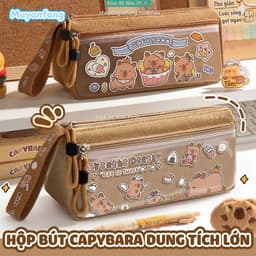 Hộp Đựng Bút Capybara 2026 Mẫu Mới Siêu Cute Dung Tích Lớn Cho Học Sinh Nam và Nữ 1