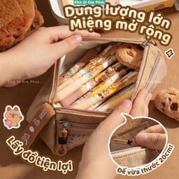 Hộp Đựng Bút Capybara 2026 Mẫu Mới Siêu Cute Dung Tích Lớn Cho Học Sinh Nam và Nữ 2