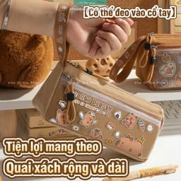 Hộp Đựng Bút Capybara 2026 Mẫu Mới Siêu Cute Dung Tích Lớn Cho Học Sinh Nam và Nữ 3