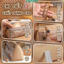 Hộp Đựng Bút Capybara 2026 Mẫu Mới Siêu Cute Dung Tích Lớn Cho Học Sinh Nam và Nữ 5