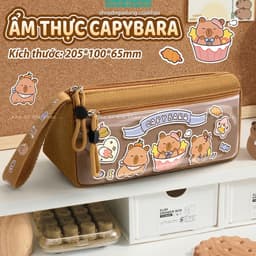 Hộp Đựng Bút Capybara 2026 Mẫu Mới Siêu Cute Dung Tích Lớn Cho Học Sinh Nam và Nữ 7