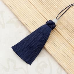 Tua Rua Đầu Kết Đính Hạt Trắng Dài 9cm Nhiều Màu - Dây Treo Cổ Trang Trang Trí Làm Đồ Handmade 7