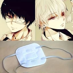 Bịt Mắt 1 Bên Cosplay Anime Nhật Bản Dark Lolita Gothic Băng Che Mắt Vải Bông Co Giãn Cá Tính 5