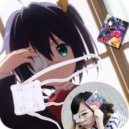 Bịt Mắt 1 Bên Cosplay Anime Nhật Bản Dark Lolita Gothic Băng Che Mắt Vải Bông Co Giãn Cá Tính 2