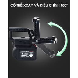 Đèn LED Siêu Sáng Sử Dụng Pin 10 CELL 55 LED Với 2 Chế Độ Sáng, Có Cổng Sạc Điện Thoại USB 3